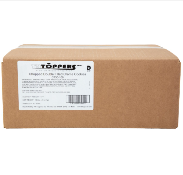 Chopped Double Filled Creme Cookies - 10 lbs